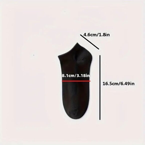 COPY - 10 pair Soft and Lightweight Women's Ankle Socks - All-Match Low Cut Des… - Picture 2 of 2